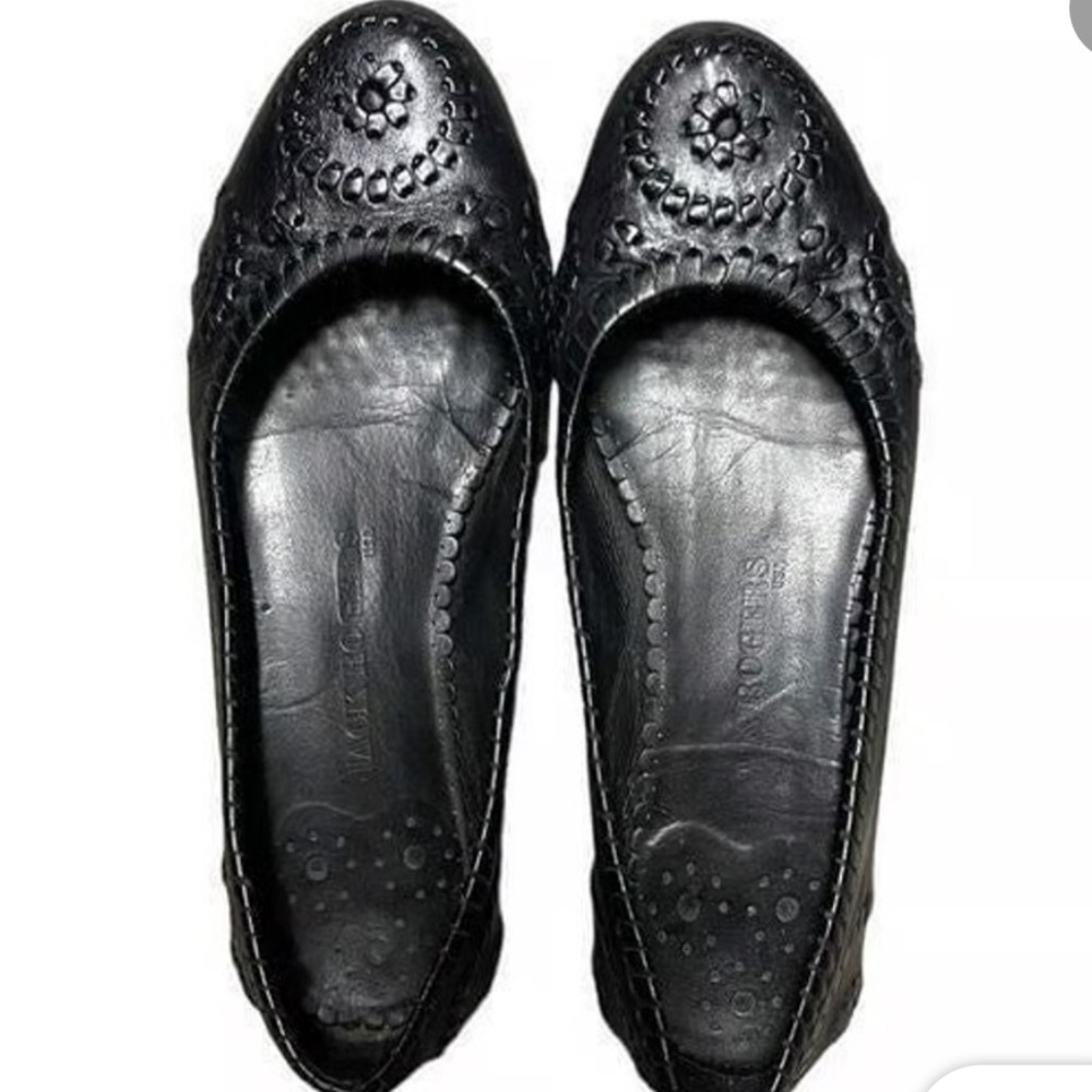 Jack Rogers Rimata black ballet flat size 7